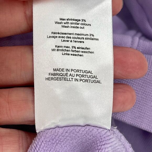 7 Days Active Summer Drop Monday Crewneck Sweatshirt Women Small Purple 90112 - Picture 7 of 7